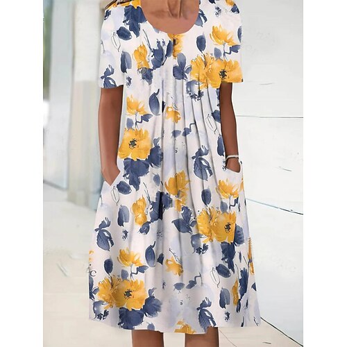 Per donna Vestito casual Abito estivo Abito stampato Floreale Stampa Girocollo Mini abito Di tendenza Moderno Giornaliero Da mare Manica corta Standard blu acqua Primavera Estate S M L XL XXL
Per donna Vestito casual Abito estivo Abito stampato Floreale Stampa Girocollo Mini abito Di tendenza Moderno Giornaliero Da mare Manica corta Standard blu acqua Primavera Estate S M L XL XXL