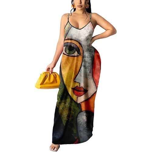 Per donna Plus Size Abito casual Abito con bretelline Pop art Abito lungo Abito lungo Senza maniche Stampa Con bretelline Romantico Giornaliero Giallo Primavera Estate L XL XXL 3XL 4XL
Per donna Plus Size Abito casual Abito con bretelline Pop art Abito lungo Abito lungo Senza maniche Stampa Con bretelline Romantico Giornaliero Giallo Primavera Estate L XL XXL 3XL 4XL