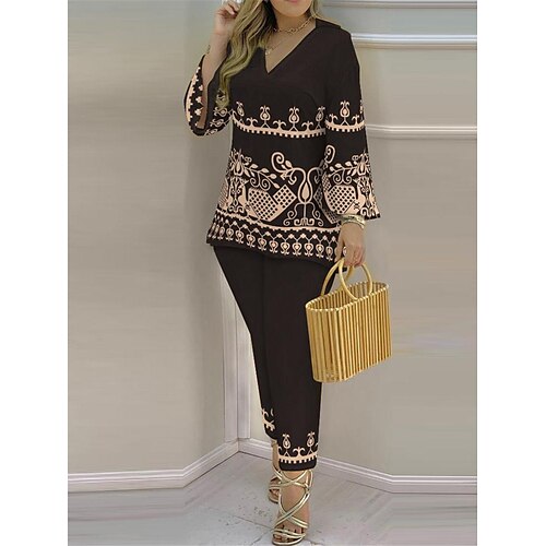 Per donna loungewear Completi Gradiente Fiore decorativo Di tendenza Morbido Strada Appuntamento Aeroporto Poliestere Traspirante Spacco a V Manica lunga maglietta Pantalone Autunno Primavera Nero
Per donna loungewear Completi Gradiente Fiore decorativo Di tendenza Morbido Strada Appuntamento Aeroporto Poliestere Traspirante Spacco a V Manica lunga maglietta Pantalone Autunno Primavera Nero