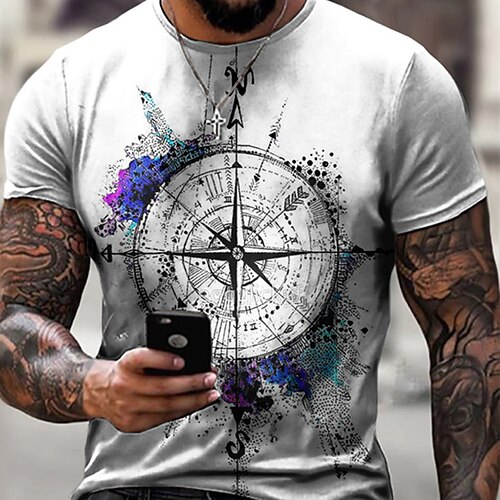 Per uomo maglietta Magliette Pop art Bussola Girocollo Abbigliamento Stampa 3D Esterno Informale Manica corta Stampa Vintage Di tendenza Originale
Per uomo maglietta Magliette Pop art Bussola Girocollo Abbigliamento Stampa 3D Esterno Informale Manica corta Stampa Vintage Di tendenza Originale
