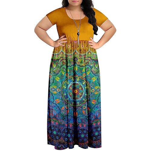 Per donna Plus Size Abito casual Abito linea A Floreale Farfalla Abito lungo Abito lungo Manica corta Increspato Stampa Girocollo Romantico Appuntamento Giallo Rosa Primavera Estate L XL XXL 3XL 4XL
Per donna Plus Size Abito casual Abito linea A Floreale Farfalla Abito lungo Abito lungo Manica corta Increspato Stampa Girocollo Romantico Appuntamento Giallo Rosa Primavera Estate L XL XXL 3XL 4XL