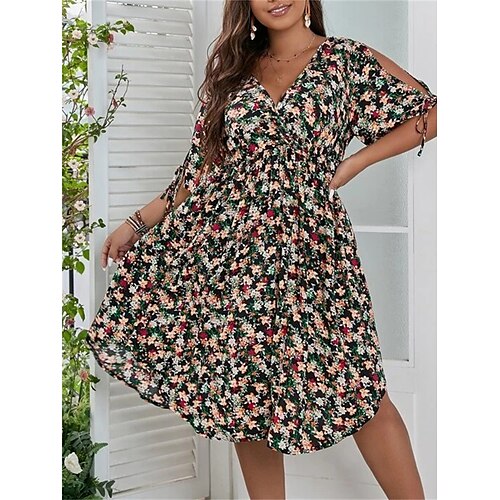 Per donna Plus Size Abito casual vestito a flori Floreale Vestito longuette Mezza manica Stampa A V Di tendenza Giornaliero Verde Estate Primavera L XL XXL 3XL 4XL
Per donna Plus Size Abito casual vestito a flori Floreale Vestito longuette Mezza manica Stampa A V Di tendenza Giornaliero Verde Estate Primavera L XL XXL 3XL 4XL