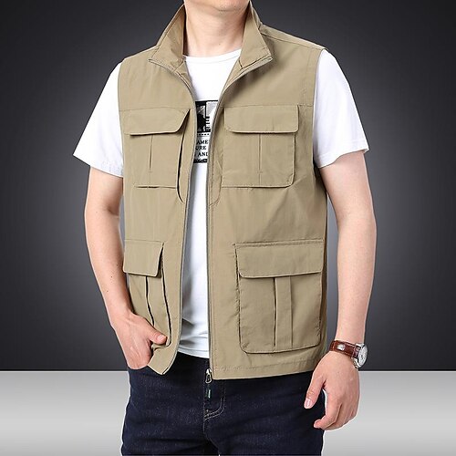 Herre Fiskeri Vest Trekking-vest Vest / gilet Toppe Udendørs Bærbar Letvægt Multi Pocket Svedreducerende 1902 sort 1902 Kongeblå 1902 Army Green Jagt Fiskeri Klatring
Herre Fiskeri Vest Trekking-vest Vest / gilet Toppe Udendørs Bærbar Letvægt Multi Pocket Svedreducerende 1902 sort 1902 Kongeblå 1902 Army Green Jagt Fiskeri Klatring