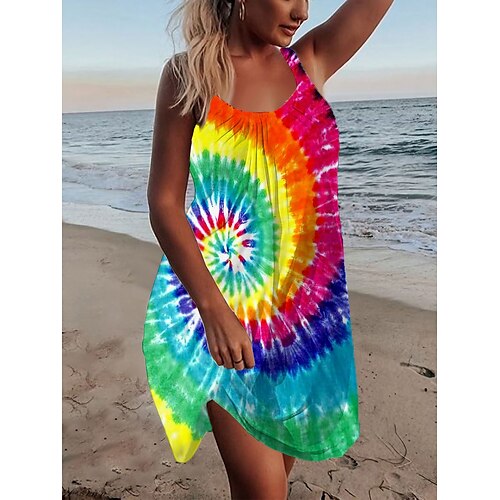 Per donna Vestito casual Vestito a trapezio Prendisole Colorato a macchie Stampa Con bretelline Mini abito Attivo Di tendenza Esterno Giornaliero Senza maniche Morbido Blu Arcobaleno Primavera Estate
Per donna Vestito casual Vestito a trapezio Prendisole Colorato a macchie Stampa Con bretelline Mini abito Attivo Di tendenza Esterno Giornaliero Senza maniche Morbido Blu Arcobaleno Primavera Estate