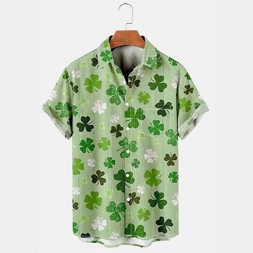 Herren Hemd Hawaiihemd Sommerhemd Grafik-Drucke St. Patricks Day Clover Umlegekragen Grün Outdoor Strasse Kurze Ärmel Button-Down Bedruckt Bekleidung Tropisch Modisch Hawaiianisch Designer
Herren Hemd Hawaiihemd Sommerhemd Grafik-Drucke St. Patricks Day Clover Umlegekragen Grün Outdoor Strasse Kurze Ärmel Button-Down Bedruckt Bekleidung Tropisch Modisch Hawaiianisch Designer