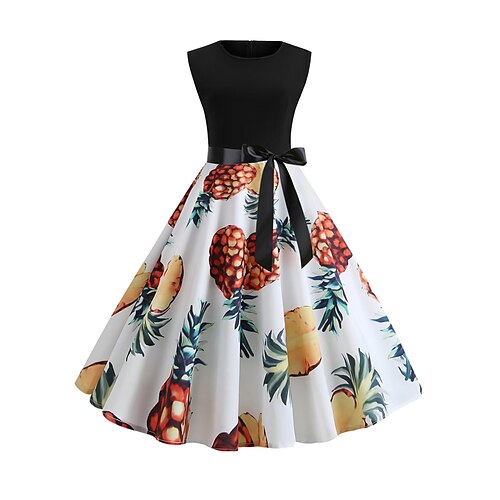 Per donna Essenziale Elegante Abito vintage Vestito longuette Esterno Giornaliero Con cintura Stampa Floreale Girocollo Senza maniche Standard Estate Primavera 2023 Nero Bianco S M L XL
Per donna Essenziale Elegante Abito vintage Vestito longuette Esterno Giornaliero Con cintura Stampa Floreale Girocollo Senza maniche Standard Estate Primavera 2023 Nero Bianco S M L XL