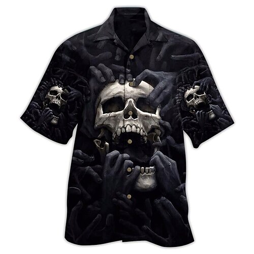 Herren Hemd Hawaiihemd Sommerhemd Totenkopf Motiv Grafik-Drucke Kubanisches Halsband Schwarz Casual Festtage Kurzarm Button-Down Bedruckt Bekleidung Tropisch Modisch Strassenmode Hawaiianisch
Herren Hemd Hawaiihemd Sommerhemd Totenkopf Motiv Grafik-Drucke Kubanisches Halsband Schwarz Casual Festtage Kurzarm Button-Down Bedruckt Bekleidung Tropisch Modisch Strassenmode Hawaiianisch