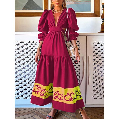 Per donna Abito lungo Abito lungo Abito casual Vestito svasato Abito linea A Floreale Di tendenza Informale Giornaliero Per eventi Da mare Increspato Manica a sbuffo Manica lunga A V Vestito Morbido
Per donna Abito lungo Abito lungo Abito casual Vestito svasato Abito linea A Floreale Di tendenza Informale Giornaliero Per eventi Da mare Increspato Manica a sbuffo Manica lunga A V Vestito Morbido