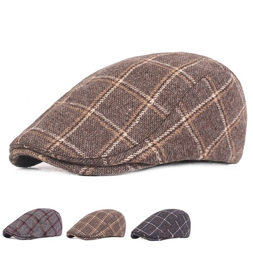 Herre Flat lue Tweed Cap Rød Blå Ull Trykt mønster Gatemote Stilfull 1920-tallet mote utendørs Daglig Ut på byen Gitter Varm
Herre Flat lue Tweed Cap Rød Blå Ull Trykt mønster Gatemote Stilfull 1920-tallet mote utendørs Daglig Ut på byen Gitter Varm