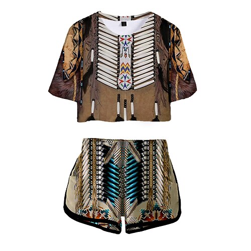 American Indian Native American Shorts Crop Top Print Graphic Shorts Crop Top For Women's Adults' 3D Print 100% Polyester Casual Daily
American Indian Native American Shorts Crop Top Print Graphic Shorts Crop Top For Women's Adults' 3D Print 100% Polyester Casual Daily