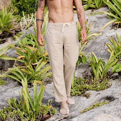 Per uomo Pantaloni di lino Pantaloni Pantaloni estivi Pantaloni da spiaggia Pantaloni con pieghe A cordoncino Vita elastica Liscio Traspirante Morbido Informale Giornaliero Per eventi Misto cotone e
Per uomo Pantaloni di lino Pantaloni Pantaloni estivi Pantaloni da spiaggia Pantaloni con pieghe A cordoncino Vita elastica Liscio Traspirante Morbido Informale Giornaliero Per eventi Misto cotone e