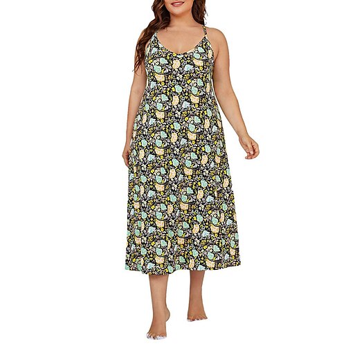 Dame Plusstørrelser Loungewear Kjoler Blomst Mode Komfort Sød Gade Stævnemøde Ferierejse Polyester Åndbart Remme Uden ærmer Kjoler Åben ryg Forår Sommer Grøn
Dame Plusstørrelser Loungewear Kjoler Blomst Mode Komfort Sød Gade Stævnemøde Ferierejse Polyester Åndbart Remme Uden ærmer Kjoler Åben ryg Forår Sommer Grøn