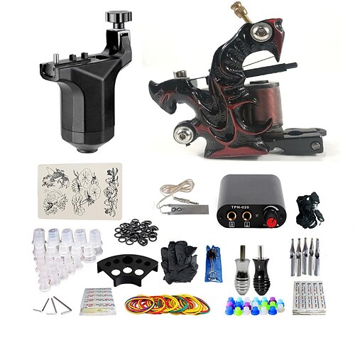 BaseKey Kit professionale per tatuaggi Macchina del tatuaggio - 2 pcs Macchinette per Tatuaggio , Livello professionale / Migliore qualità Metallo 16 W Macchinetta per tatuaggi rotativa / Macchinetta
BaseKey Kit professionale per tatuaggi Macchina del tatuaggio - 2 pcs Macchinette per Tatuaggio , Livello professionale / Migliore qualità Metallo 16 W Macchinetta per tatuaggi rotativa / Macchinetta