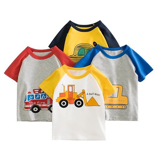 Bambino Da ragazzo maglietta Tee Cartoni animati Auto Manica corta Girocollo Top bambini Informale Di tendenza Giornaliero Estate Giallo 2-8 anni
Bambino Da ragazzo maglietta Tee Cartoni animati Auto Manica corta Girocollo Top bambini Informale Di tendenza Giornaliero Estate Giallo 2-8 anni
