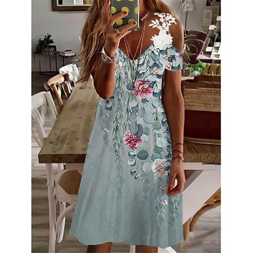 Per donna Vestito casual Vestito a trapezio Abito sottoveste Floreale Pizzo Stampa Con bretelline Mini abito Attivo Di tendenza Esterno Giornaliero Senza maniche Standard Blu Primavera Estate S M L
Per donna Vestito casual Vestito a trapezio Abito sottoveste Floreale Pizzo Stampa Con bretelline Mini abito Attivo Di tendenza Esterno Giornaliero Senza maniche Standard Blu Primavera Estate S M L