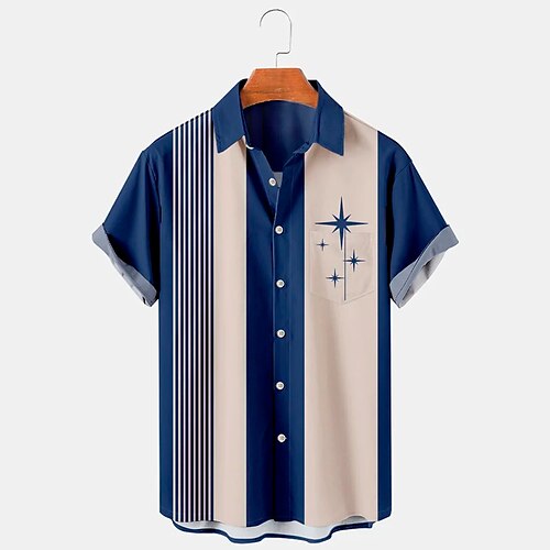 Per uomo Camicia Camicia da bowling Camicia con bottoni Camicia estiva Maglietta informale Rosso Blu Grigio Manica corta Color Block Stampe astratte Collo ripiegabile Strada Giornaliero Stampa
Per uomo Camicia Camicia da bowling Camicia con bottoni Camicia estiva Maglietta informale Rosso Blu Grigio Manica corta Color Block Stampe astratte Collo ripiegabile Strada Giornaliero Stampa