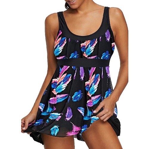 Women's Swimwear Swim Dress Normal Swimsuit 2 Piece Printing Graphic Black Bathing Suits Sports Summer
Women's Swimwear Swim Dress Normal Swimsuit 2 Piece Printing Graphic Black Bathing Suits Sports Summer