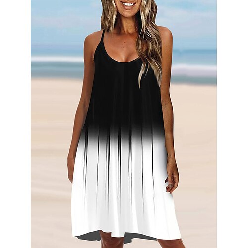 Per donna Abito da spiaggia Abbigliamento da spiaggia Vestito longuette Stampa Di tendenza Informale A foglia Con bretelline Senza maniche Morbido Esterno Giornaliero Bianco - nero azzurro cielo 2023
Per donna Abito da spiaggia Abbigliamento da spiaggia Vestito longuette Stampa Di tendenza Informale A foglia Con bretelline Senza maniche Morbido Esterno Giornaliero Bianco - nero azzurro cielo 2023