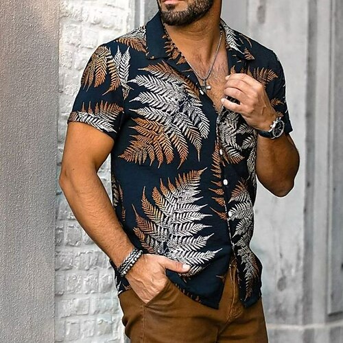Herre Skjorte Hawaii skjorte Button Up skjorte Sommer skjorte Casual skjorte Sort Gul Rød Blå Brun Kortærmet Blad Grafiske tryk Aftæpning Gade Daglig Trykt mønster Tøj Mode Hawaiiansk Afslappet
Herre Skjorte Hawaii skjorte Button Up skjorte Sommer skjorte Casual skjorte Sort Gul Rød Blå Brun Kortærmet Blad Grafiske tryk Aftæpning Gade Daglig Trykt mønster Tøj Mode Hawaiiansk Afslappet