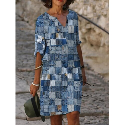 vestito maglione casual da donna vestito maglione a trapezio abito maglione stampato stampa geometrica a blocchi di colore scollo a v mini vestito maglione moda attiva all'aperto quotidiano mezza
vestito maglione casual da donna vestito maglione a trapezio abito maglione stampato stampa geometrica a blocchi di colore scollo a v mini vestito maglione moda attiva all'aperto quotidiano mezza