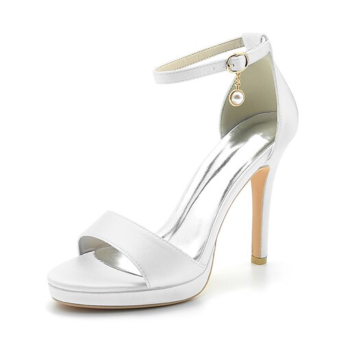 Dame Hæle Bryllup Sko Pæne sko Stiletto Hæle Bryllup Fest Daglig Brudesko Brudepige sko Sommer Perle Spænde Stilethæle Åben Tå Elegant Klassisk Minimalisme Satin Snøre Helfarve Ensfarvet Sort Hvid
Dame Hæle Bryllup Sko Pæne sko Stiletto Hæle Bryllup Fest Daglig Brudesko Brudepige sko Sommer Perle Spænde Stilethæle Åben Tå Elegant Klassisk Minimalisme Satin Snøre Helfarve Ensfarvet Sort Hvid