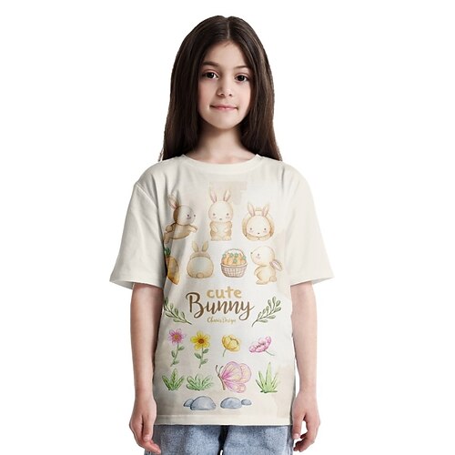 børn piger t-shirt bogstav eeaster casual kortærmet rund hals aktiv 7-13 år forår beige
børn piger t-shirt bogstav eeaster casual kortærmet rund hals aktiv 7-13 år forår beige