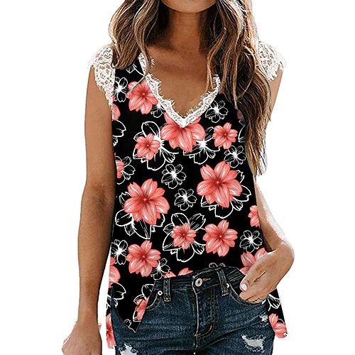 Per donna Canotte Nero Bianco Rosa Floreale Farfalla Finiture in pizzo Stampa Senza maniche Informale Per eventi Essenziale A V Standard Floreale Farfalla S
Per donna Canotte Nero Bianco Rosa Floreale Farfalla Finiture in pizzo Stampa Senza maniche Informale Per eventi Essenziale A V Standard Floreale Farfalla S