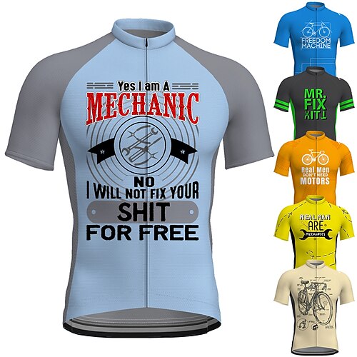 21Grams Per uomo Maglia da ciclismo Manica corta Bicicletta Maglietta Superiore con 3 tasche posteriori Ciclismo da montagna Cicismo su strada Traspirante Traspirazione umidità Asciugatura rapida
21Grams Per uomo Maglia da ciclismo Manica corta Bicicletta Maglietta Superiore con 3 tasche posteriori Ciclismo da montagna Cicismo su strada Traspirante Traspirazione umidità Asciugatura rapida