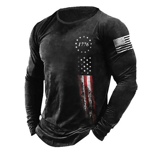 Per uomo maglietta Magliette grafiche Pop art Bandiera Girocollo Stampa a caldo Sportivo Giornaliero Manica lunga Stampa Abbigliamento Di tendenza Informale
Per uomo maglietta Magliette grafiche Pop art Bandiera Girocollo Stampa a caldo Sportivo Giornaliero Manica lunga Stampa Abbigliamento Di tendenza Informale