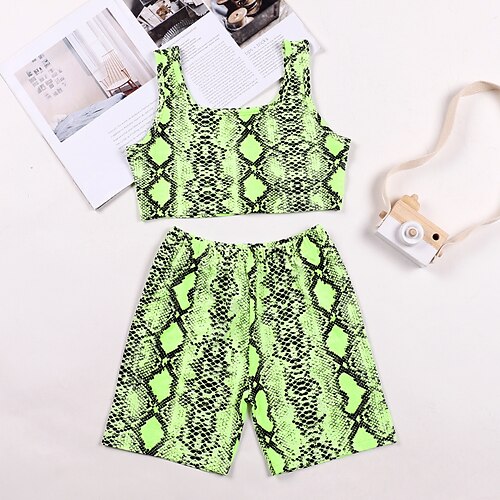 2 deler Barn Jente Fargeblokk Shorts dress Sett Ermeløs Aktiv Avslappet 7-13 år Sommer Grønn
2 deler Barn Jente Fargeblokk Shorts dress Sett Ermeløs Aktiv Avslappet 7-13 år Sommer Grønn