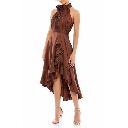 Linea-A Abiti per gli invitati al matrimonio Elegante Vestito Abiti da festa Asimmetrico Senza maniche Collo alto Tasche Chiffon con A pieghe Con balze 2023
Linea-A Abiti per gli invitati al matrimonio Elegante Vestito Abiti da festa Asimmetrico Senza maniche Collo alto Tasche Chiffon con A pieghe Con balze 2023