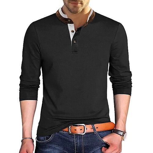 Per uomo Camicia Henley T-shirt Liscio Henley Strada Da mare Manica lunga Pulsante Abbigliamento Originale Essenziale Contemporaneo moderno
Per uomo Camicia Henley T-shirt Liscio Henley Strada Da mare Manica lunga Pulsante Abbigliamento Originale Essenziale Contemporaneo moderno