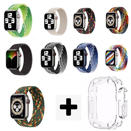 smart watch band mit case kompatibel mit apple iwatch series se / 6/5/4 44mm series se / 6/5/4 40mm series 8 7 6 5 4 3 2 1 se für smartwatch strap armband tpu stoff geflochten
smart watch band mit case kompatibel mit apple iwatch series se / 6/5/4 44mm series se / 6/5/4 40mm series 8 7 6 5 4 3 2 1 se für smartwatch strap armband tpu stoff geflochten