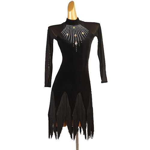 Latindans Kjole Dusk Kombinasjon Krystall / Rhinestone Dame Ytelse Trening Langermet Netting Fløyel
Latindans Kjole Dusk Kombinasjon Krystall / Rhinestone Dame Ytelse Trening Langermet Netting Fløyel