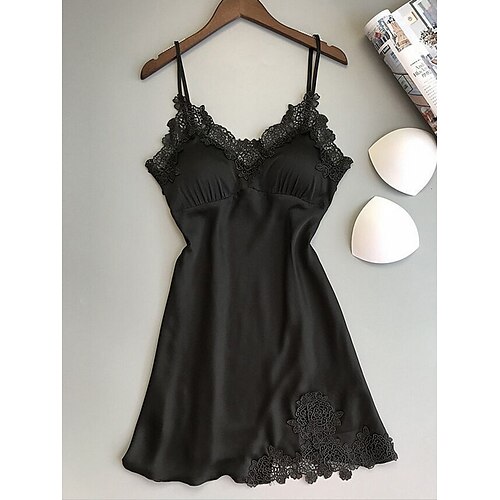 Per donna Pigiami Camicia da notte Vestiti Colore puro Semplice Informale Morbido Interni Giornaliero Da letto Raso Traspirante cinghie Senza maniche Schiena scoperta Estate Primavera Argento Nero
Per donna Pigiami Camicia da notte Vestiti Colore puro Semplice Informale Morbido Interni Giornaliero Da letto Raso Traspirante cinghie Senza maniche Schiena scoperta Estate Primavera Argento Nero