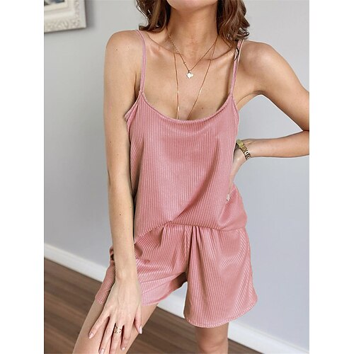 Per donna Pigiami Top e pantalone del pigiama Completi Colore puro Semplice Informale Morbido Interni Giornaliero Da letto Poliestere Traspirante cinghie Senza maniche Senza maniche Pantaloncini
Per donna Pigiami Top e pantalone del pigiama Completi Colore puro Semplice Informale Morbido Interni Giornaliero Da letto Poliestere Traspirante cinghie Senza maniche Senza maniche Pantaloncini
