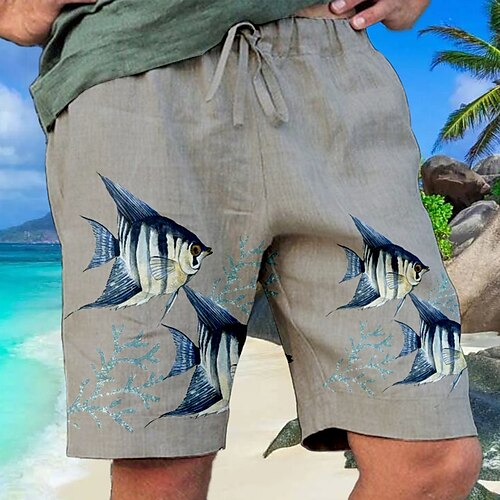 Herre Sommershorts Strandshorts Snorer Elastisk midje Grafisk Fisk Pustende Myk Kort Avslappet Daglig Ferie Gatemote Hawaiisk Hvit Blå Mikroelastisk
Herre Sommershorts Strandshorts Snorer Elastisk midje Grafisk Fisk Pustende Myk Kort Avslappet Daglig Ferie Gatemote Hawaiisk Hvit Blå Mikroelastisk