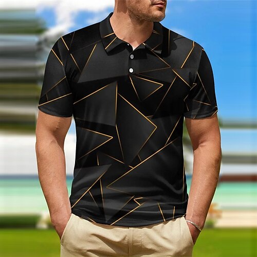 Herre POLO Trøje Golftrøje Grafiske tryk Geometri Aftæpning Gul udendørs Gade Kort Ærme Knap ned Trykt mønster Tøj Sport Mode Gade Designer
Herre POLO Trøje Golftrøje Grafiske tryk Geometri Aftæpning Gul udendørs Gade Kort Ærme Knap ned Trykt mønster Tøj Sport Mode Gade Designer