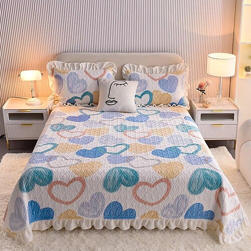 New High-gram Heavy Printed Milk Velvet Quilted Quilted Bed Cover Three-piece Set Double-sided Velvet Thickened Warm Bedding
New High-gram Heavy Printed Milk Velvet Quilted Quilted Bed Cover Three-piece Set Double-sided Velvet Thickened Warm Bedding