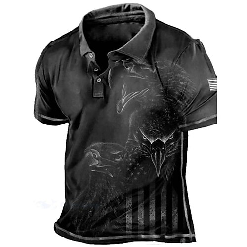 Per uomo POLO Camicia da golf Golf Stampe astratte Aquila Bandiera Collo ripiegabile Giallo Blu Grigio Esterno Strada Maniche corte Bottone giù Stampa Abbigliamento Sportivo Di tendenza Streetwear
Per uomo POLO Camicia da golf Golf Stampe astratte Aquila Bandiera Collo ripiegabile Giallo Blu Grigio Esterno Strada Maniche corte Bottone giù Stampa Abbigliamento Sportivo Di tendenza Streetwear