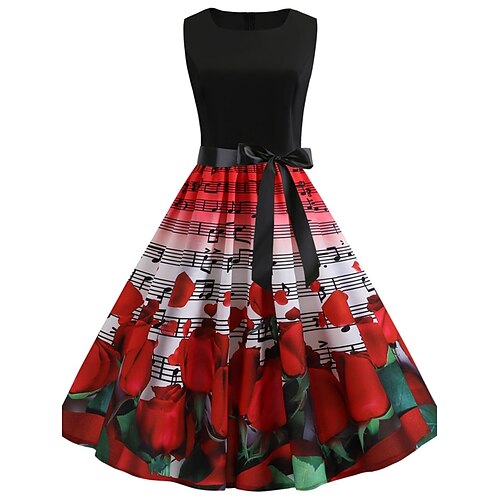 Dame Elegant Retrorød Vintage kjole Midikjole Fest udendørs Patchwork Sløjfer Blomstret Rund hals Uden ærmer Regulær Sommer Forår 2023 Rød S M L XL
Dame Elegant Retrorød Vintage kjole Midikjole Fest udendørs Patchwork Sløjfer Blomstret Rund hals Uden ærmer Regulær Sommer Forår 2023 Rød S M L XL