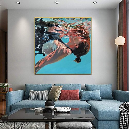 Handmade Oil Painting Canvas Wall Art Decoration Modern Abstract Underwater Portrait of a Girl Swimming Home Room Decor Rolled Frameless Unstretched Painting
Handmade Oil Painting Canvas Wall Art Decoration Modern Abstract Underwater Portrait of a Girl Swimming Home Room Decor Rolled Frameless Unstretched Painting