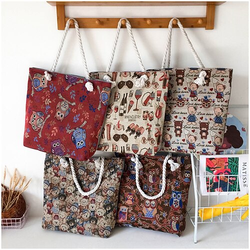 Per donna Sacca Borsa in tela Tela Shopping Giornaliero Massima capacità Traspirante Duraturo Folk Style2 Style4 Style5
Per donna Sacca Borsa in tela Tela Shopping Giornaliero Massima capacità Traspirante Duraturo Folk Style2 Style4 Style5
