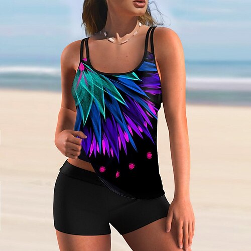 Dame Badetøy Tankini 2 stk Normal Badedrakt 2 deler Printer Grafisk Gul Rosa Rød Singleter Badedrakter Sport Strand Klær Høst
Dame Badetøy Tankini 2 stk Normal Badedrakt 2 deler Printer Grafisk Gul Rosa Rød Singleter Badedrakter Sport Strand Klær Høst