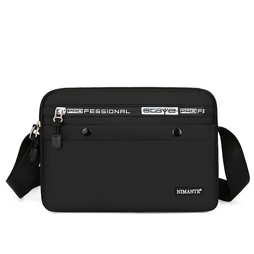 Herre Crossbody-veske Nylon Daglig Glidelås Stor kapasitet Helfarge Svart Blå Grønn
Herre Crossbody-veske Nylon Daglig Glidelås Stor kapasitet Helfarge Svart Blå Grønn
