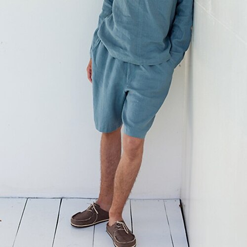 Homme Short Short en lin Short d'été Short de plage Cordon Taille elastique Plein Respirable Doux Court Casual du quotidien Vacances Mélange de Lin Coton Vêtement de rue Hawaïen Bleu Micro-élastique
Homme Short Short en lin Short d'été Short de plage Cordon Taille elastique Plein Respirable Doux Court Casual du quotidien Vacances Mélange de Lin Coton Vêtement de rue Hawaïen Bleu Micro-élastique