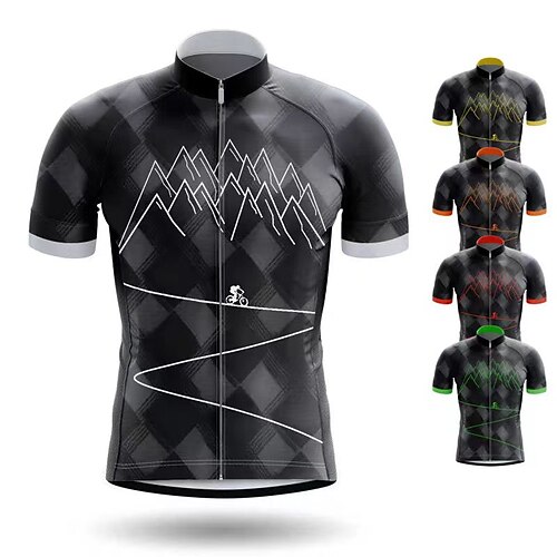 21Grams Per uomo Maglia da ciclismo Manica corta Bicicletta Superiore con 3 tasche posteriori Ciclismo da montagna Cicismo su strada Traspirante Traspirazione umidità Asciugatura rapida Strisce
21Grams Per uomo Maglia da ciclismo Manica corta Bicicletta Superiore con 3 tasche posteriori Ciclismo da montagna Cicismo su strada Traspirante Traspirazione umidità Asciugatura rapida Strisce