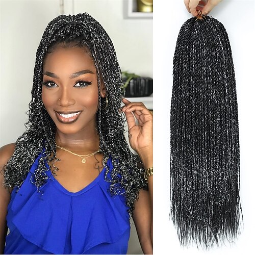 Twist-Häkelhaar mit Lametta – 8 Packungen 18-Zoll-Häkelhaar für schwarze Frauen, 35 Strähnen/Packung, kleines Twist-Häkelhaar, Heißwassereinstellung, Häkelzöpfe, Haar mit natürlichen Enden
Twist-Häkelhaar mit Lametta – 8 Packungen 18-Zoll-Häkelhaar für schwarze Frauen, 35 Strähnen/Packung, kleines Twist-Häkelhaar, Heißwassereinstellung, Häkelzöpfe, Haar mit natürlichen Enden