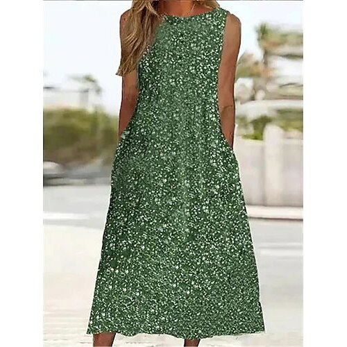Per donna Vestito casual Vestito a trapezio Abito senza maniche Pop art Tasche Stampa Girocollo Vestito longuette Attivo Di tendenza Esterno Giornaliero Senza maniche Morbido Verde Primavera Estate S
Per donna Vestito casual Vestito a trapezio Abito senza maniche Pop art Tasche Stampa Girocollo Vestito longuette Attivo Di tendenza Esterno Giornaliero Senza maniche Morbido Verde Primavera Estate S