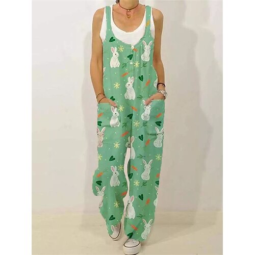 Salopette Femme Bouton Poche Animal Col Ras du Cou Vêtement de rue du quotidien Vacances Ample Sans Manches Noir S Eté
Salopette Femme Bouton Poche Animal Col Ras du Cou Vêtement de rue du quotidien Vacances Ample Sans Manches Noir S Eté